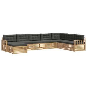 vidaXL Outdoor-Sofagarnitur 8 stk. Wei&szlig; und Anthrazit