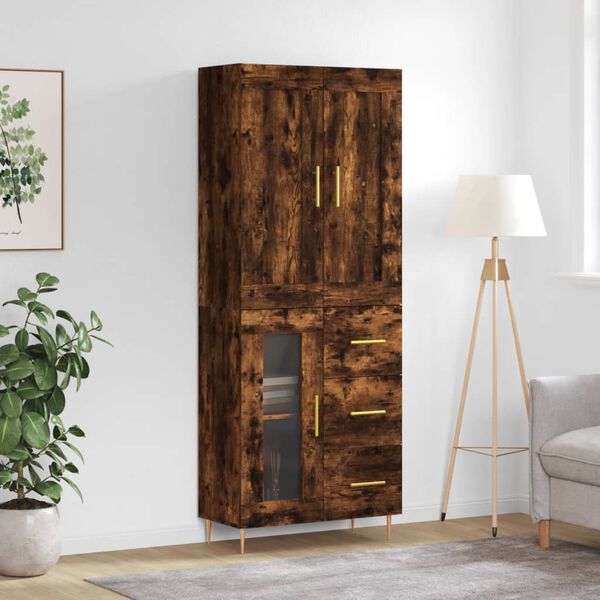 vidaXL Highboard R&auml;uchereiche 69,5x34x180 cm Holzwerkstoff