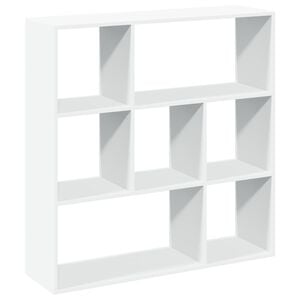 vidaXL Raumteiler-B&uuml;cherregal Wei&szlig; 102x29x103,5 cm Holzwerkstoff