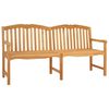 vidaXL Handgefertigte Rosenbank 180,5 x 60 x 96 cm Massivholz Teak