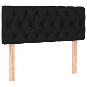 vidaXL Kopfteil Schwarz 90x7x78/88 cm Stoff