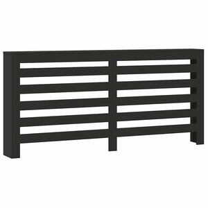 vidaXL Heizk&ouml;rperabdeckung Schwarz 175 x 20 x 82 cm Holzwerkstoff