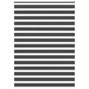 vidaXL Doppelrollo Schwarz 155x230 cm Stoffbreite 150,9 cm Polyester