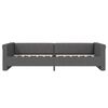 vidaXL Tagesbett mit Matratze USB Dunkelgrau Stoff 90x200 cm