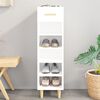 vidaXL Schuhschrank Hochglanz-Wei&szlig; 30x35x105 cm Holzwerkstoff