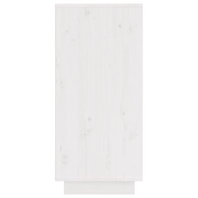 vidaXL Sideboards 2 Stk. Weiß 31,5x34x75 cm Massivholz Kiefer