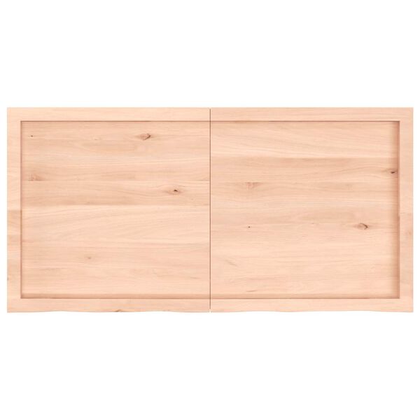 vidaXL Wandregal 120x60x(2-6) cm Massivholz Eiche Unbehandelt