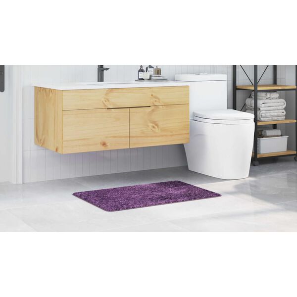 vidaXL Rutschfeste Badmatte Lila 60 x 90 cm PP