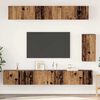 vidaXL Wand-TV-Schrank Wandmontiert 3 pcs Altholz Holzwerkstoff