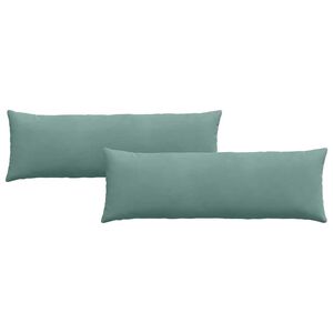 vidaXL Sofakissen 2 St&uuml;ck Meergr&uuml;n 120 x 40 cm Cordstoff