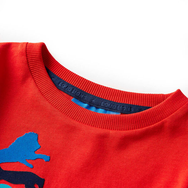Kinder-Langarmshirt Rot 140