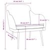 vidaXL Sessel Gelb 63x76x80 cm Samt