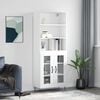 vidaXL Highboard Wei&szlig; 69,5x34x180 cm Holzwerkstoff