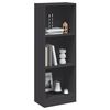 vidaXL B&uuml;cherregal 3 F&auml;cher Grau 40x24x109 cm Holzwerkstoff