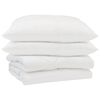 vidaXL Sommerdecke mit Kissen 3 pcs Wei&szlig; Mikrofaser
