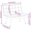 vidaXL Sitzbank Gelb 110x74x84 cm Samt