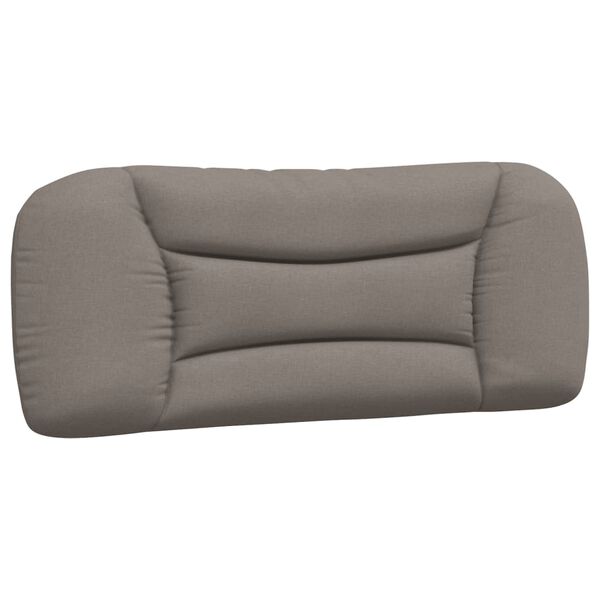 vidaXL Kopfteil-Kissen "Hvar" Taupe 100 cm Stoff