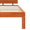 vidaXL Bettrahmen Wachsbraun 160 x 200 cm Massives Kiefernholz