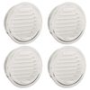 vidaXL L&uuml;ftungsgitter 4 pcs Silber 200 mm Edelstahl