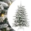 vidaXL K&uuml;nstlicher klappbarer Weihnachtsbaum Wei&szlig; 150 cm PE und PVC