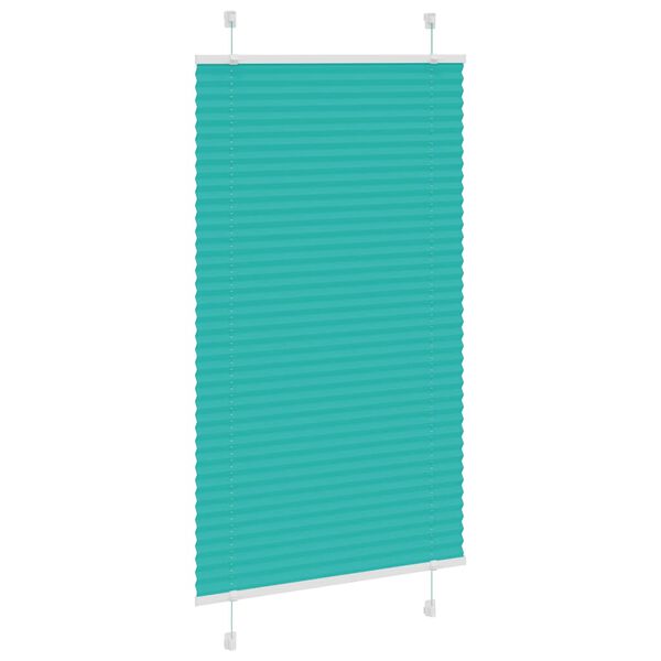 vidaXL Plissee Petrolgr&uuml;n 70x150 cm Stoffbreite 69,4 cm Polyester