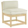 vidaXL Kissen Creme 70 x 40 x 12 cm Oxford-Stoff