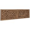 vidaXL Kopfteil Wandmontiert Natur 140 cm Massivholz Teak