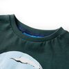 Kinder-Langarmshirt Dunkelgr&uuml;n 104