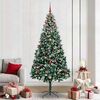 vidaXL K&uuml;nstlicher Weihnachtsbaum mit 300 LEDs mit St&auml;nder Gr&uuml;n 240 cm