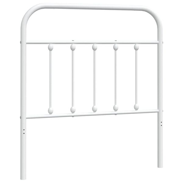 vidaXL Kopfteil Metall Wei&szlig; 90 cm