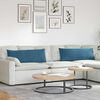 vidaXL Sofakissen 2 St&uuml;ck Blau 120 x 40 cm Cordstoff
