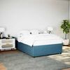 vidaXL Bettgestell Blau 140x190 cm Samt