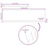 vidaXL Raseneinfassung 10 pcs Braun 100 x 0,05 x 20 cm Wetterfeststahl
