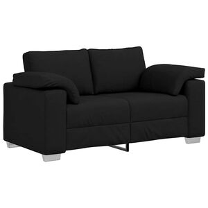 vidaXL Sofa Schwarz 160 x 77 x 82 cm Stoff