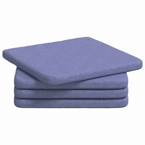 vidaXL Sitzkissen 4 pcs Jeans blau 40 x 40 x 3 cm Stoff