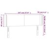 vidaXL LED Kopfteil Creme 147x16x78/88 cm Stoff