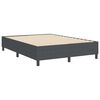 vidaXL Plattformbettgestell Dunkelgrau 140 x 190 cm Stoff