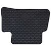 vidaXL Autofu&szlig;matte 4 pcs Schwarz Gummi