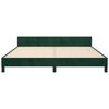 vidaXL Bettgestell ohne Matratze Dunkelgr&uuml;n 180x200 cm Samt