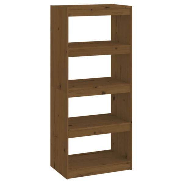 vidaXL B&uuml;cherregal/Raumteiler Honigbraun 60x30x135,5 cm Kiefernholz