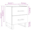 vidaXL Nachttische 2 Stk. Sonoma-Eiche 40x35x47,5 cm Holzwerkstoff