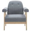 vidaXL Sessel Hellgrau Stoff