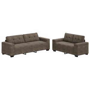 vidaXL | Sofa | 2 pcs Dunkelgrau 221 x 78 x 80 cm Kunstleder