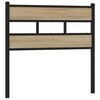 vidaXL Kopfteil Sonoma-Eiche 90 cm Eisen und Holzwerkstoff
