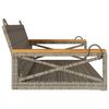 vidaXL H&auml;ngebank Grau 109x62x40 cm Poly Rattan