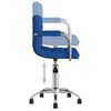 vidaXL Esszimmerstuhl Drehbar Blau Stoff