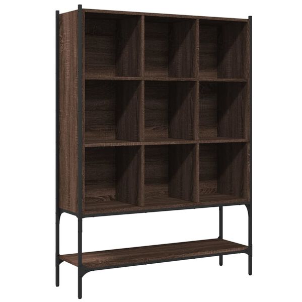 vidaXL B&uuml;cherregal Braun Eichen-Optik 102x30x141,5 cm Holzwerkstoff