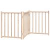 vidaXL 3-tlg. Hundetor Faltbar 150 cm Massivholz Tanne