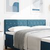 vidaXL LED Kopfteil mit LED-Lichtleisten Dunkelblau 160 cm Polyester