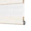 vidaXL Doppelrollo Marmorbeige 125x200cm Stoffbreite 120,9 cm Polyester